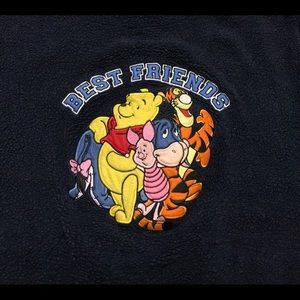 VTG Disney Winnie the Pooh Fleece Sweater Sz XL